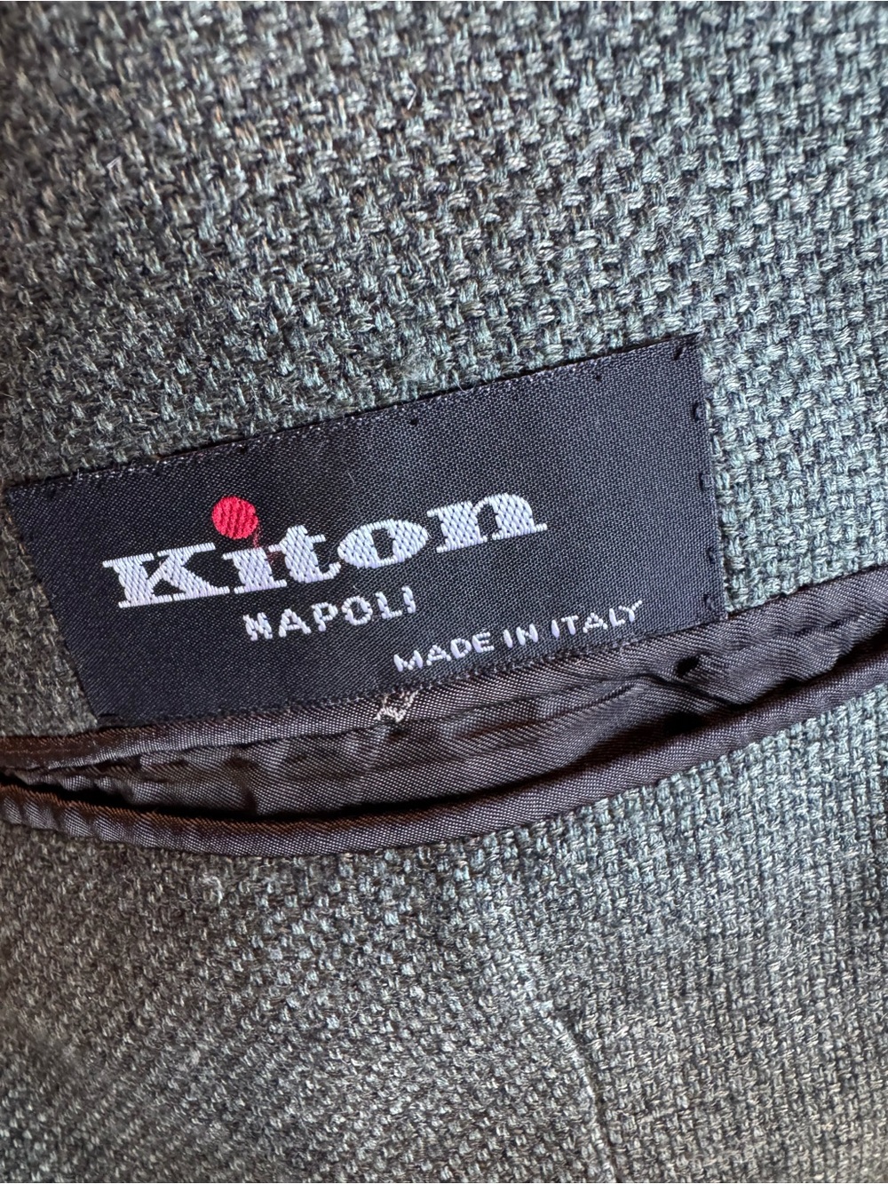 Kiton Napoli Men’s Cashmere Silk Linen Blazer Made in Italy Green - Picture 4 of 5